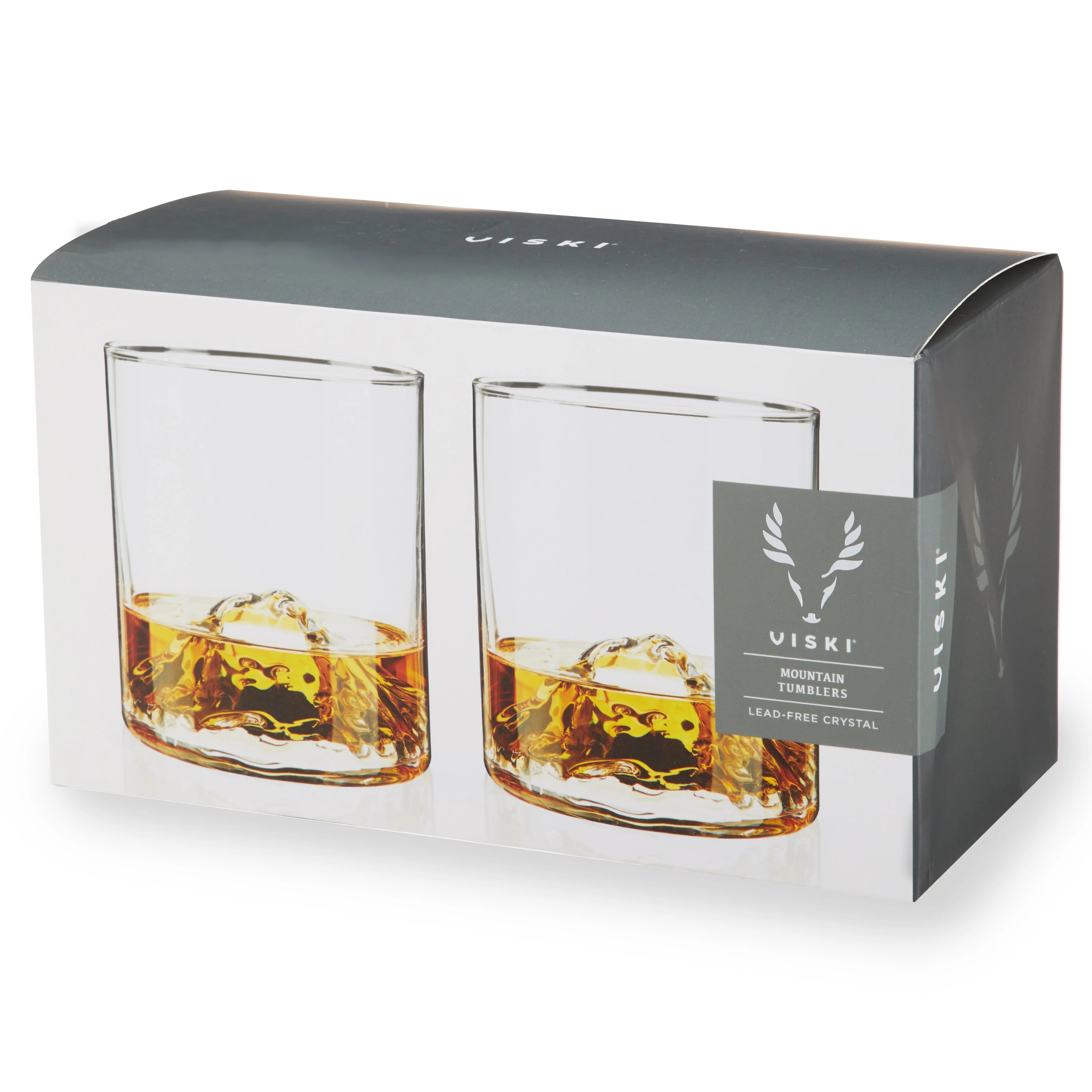 Viski Σετ με 2 Κρυστάλλινα Ποτήρια Ουίσκι - 266 ml - Mountain