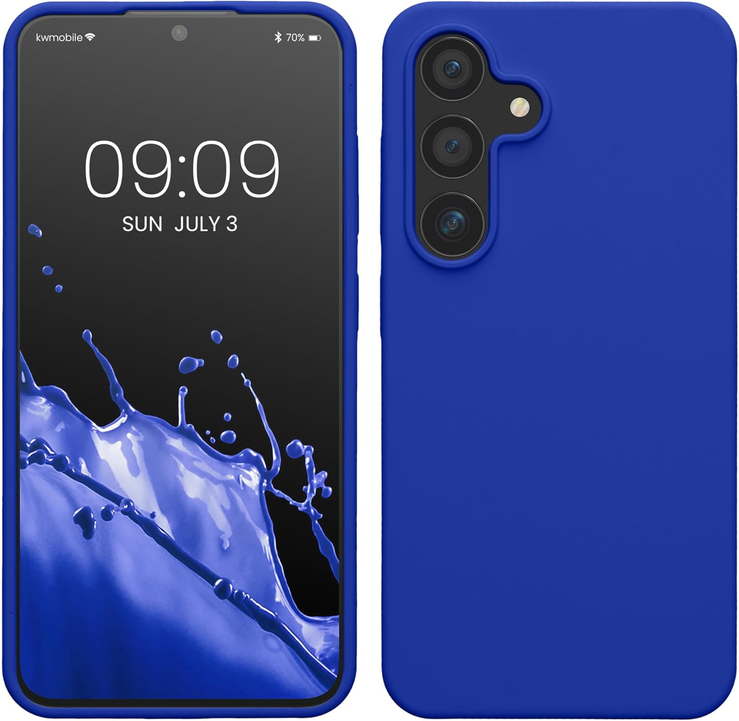 KW Samsung Galaxy S24 Θήκη Σιλικόνης Rubberized TPU - Baltic Blue