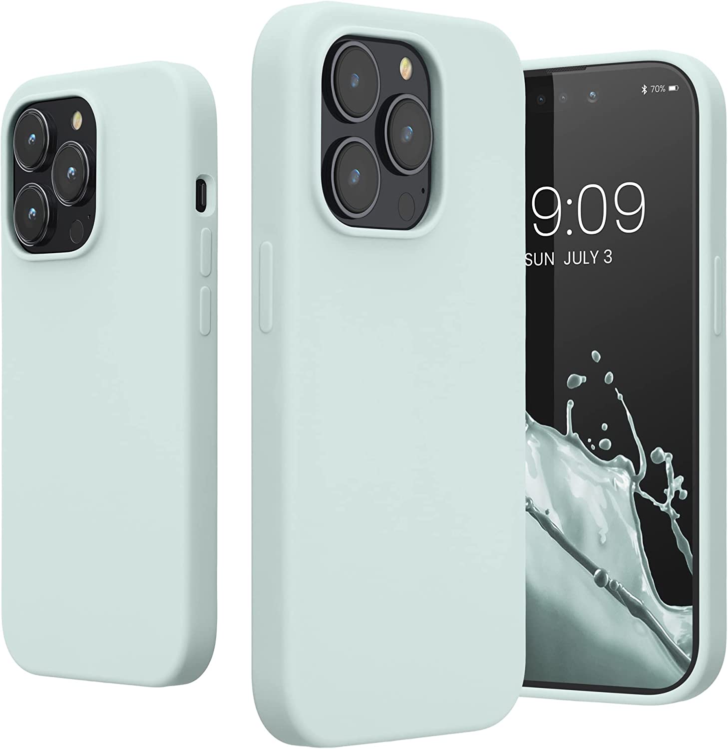 KW iPhone 14 Pro Θήκη Σιλικόνης TPU - Cool Mint - 59073.200