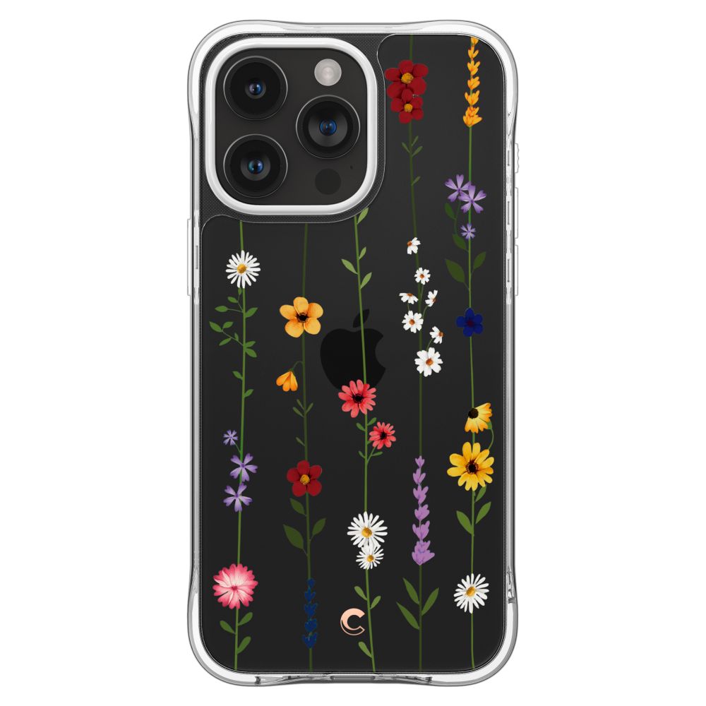 Spigen Cyrill iPhone 15 Pro Cecile Σκληρή Θήκη με Πλαίσιο Σιλικόνης - Flower Garden