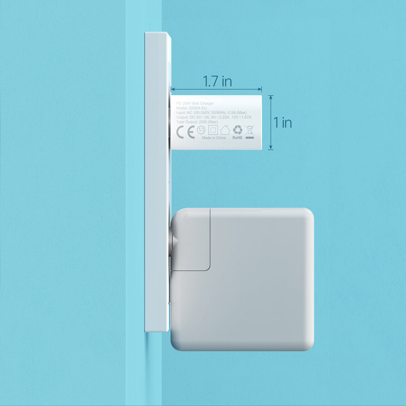 Choetech Q5004 V4 Οικιακός Φορτιστής Γρήγορης Φόρτισης με Θύρα Type-C 20W - White