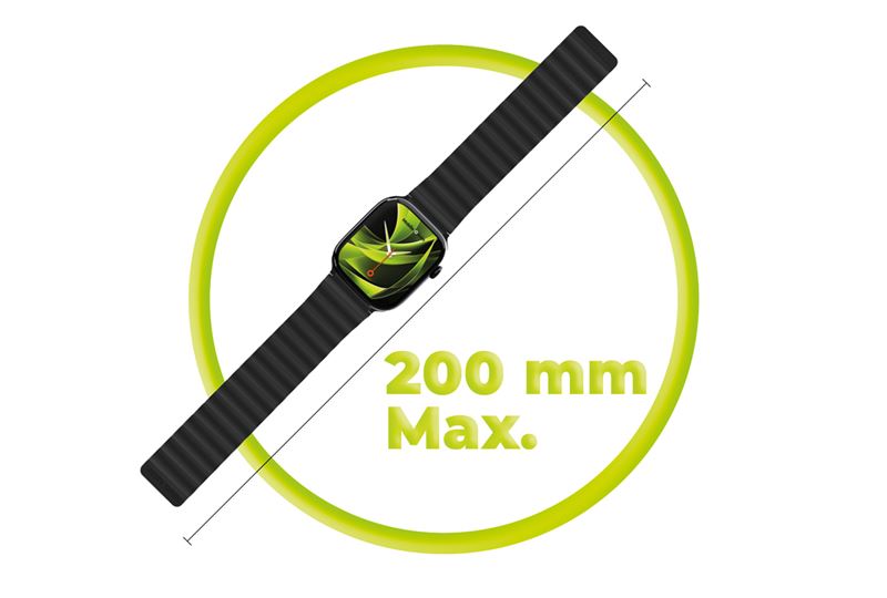 Mobile Origin Λουράκι Apple Watch 4/5/6/7/8/9/10/11 - SE (1/2/3) - Ultra (1/2/3) - 42/44/45/49mm Strap II Σιλικόνης - Black / Black