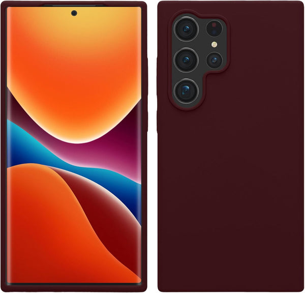 KW Samsung Galaxy S24 Ultra Θήκη Σιλικόνης Rubberized TPU - Bordeaux