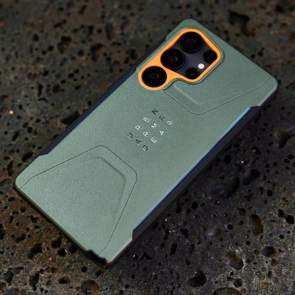 UAG Samsung Galaxy S25 Ultra Civilian Pro MagSafe Σκληρή Θήκη με MagSafe - Olive Drab / Orange