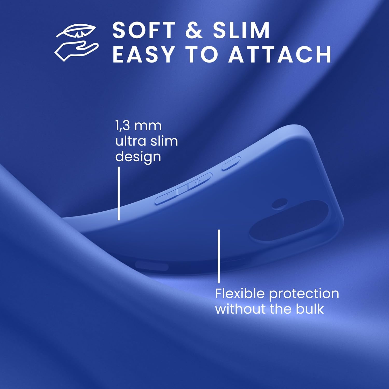 KW iPhone 16 Λεπτή Θήκη Σιλικόνης TPU - Baltic Blue