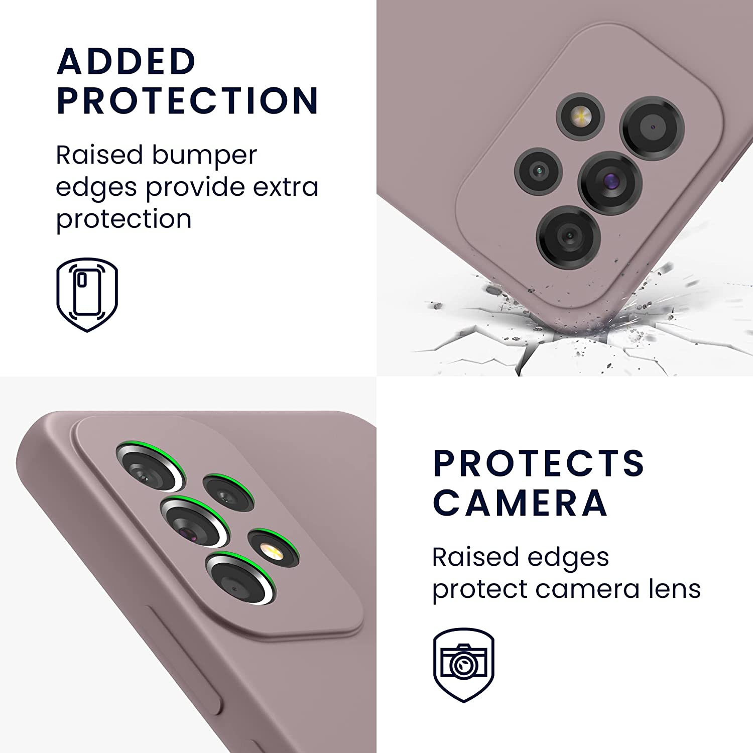 KW Samsung Galaxy A53 5G Θήκη Σιλικόνης Rubber TPU - Purple Cloud - 57835.192