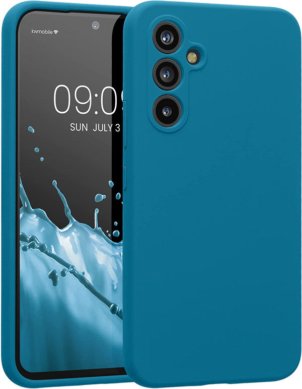 KW Samsung Galaxy A54 5G Θήκη Σιλικόνης Rubberized TPU - Blue Reef - 60795.228 - likebrands.gr