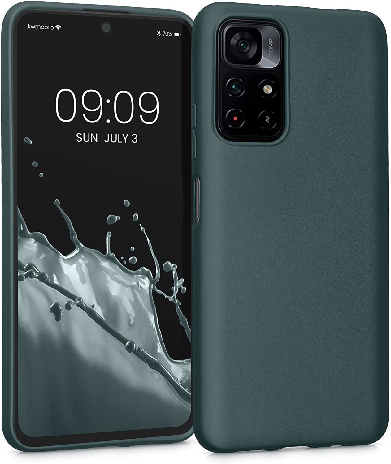 KW Xiaomi Poco M4 Pro 5G / Redmi Note 11S 5G Θήκη Σιλικόνης TPU - Metallic Petrol - 56932.14