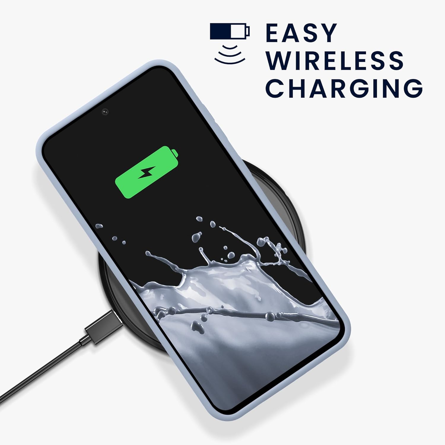 KW Samsung Galaxy S24 FE Θήκη Σιλικόνης Rubberized TPU - Light Blue Matte