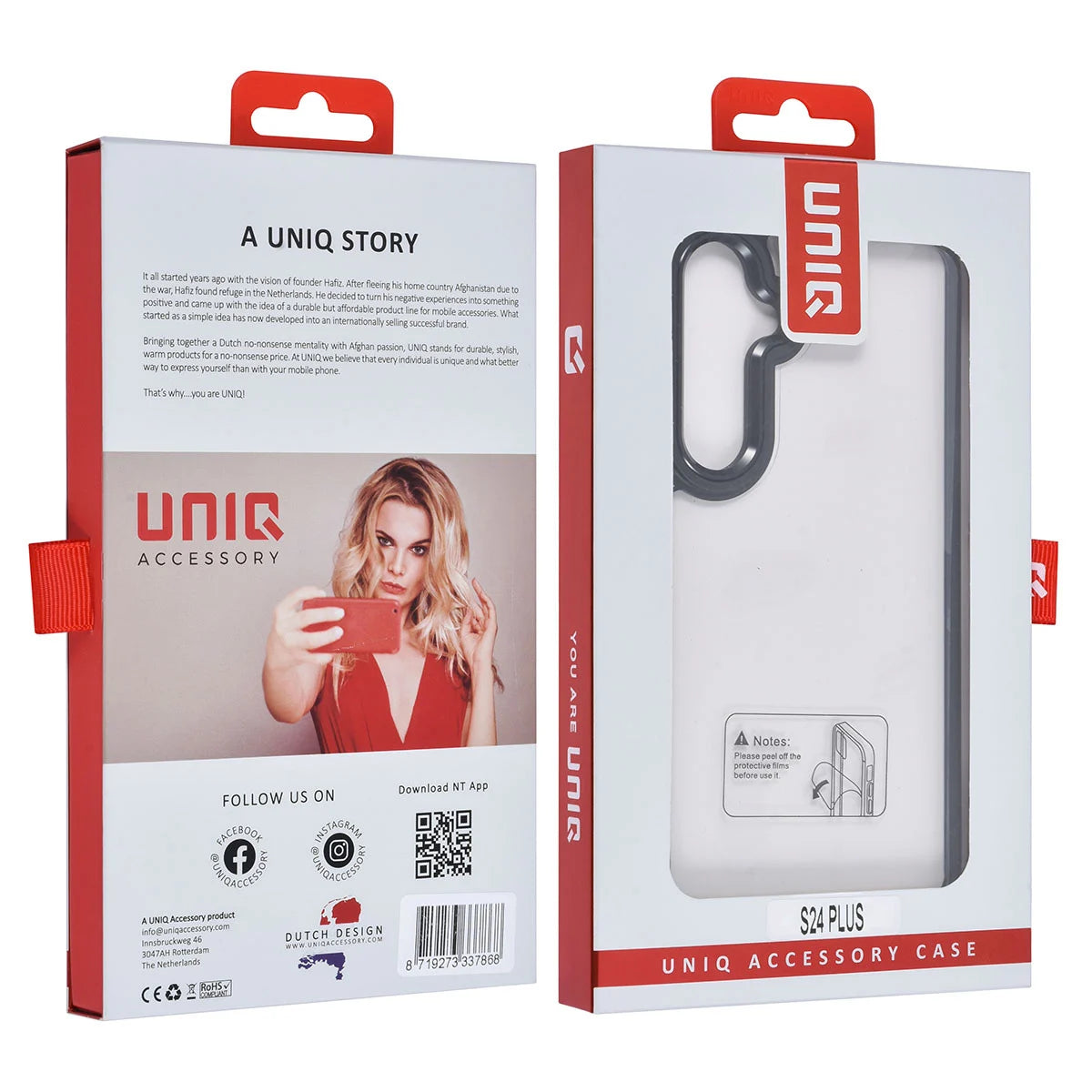 Tuniq Samsung Galaxy S24 Plus - Σκληρή Θήκη με Πλαίσιο Σιλικόνης - Μαύρο / Διάφανο