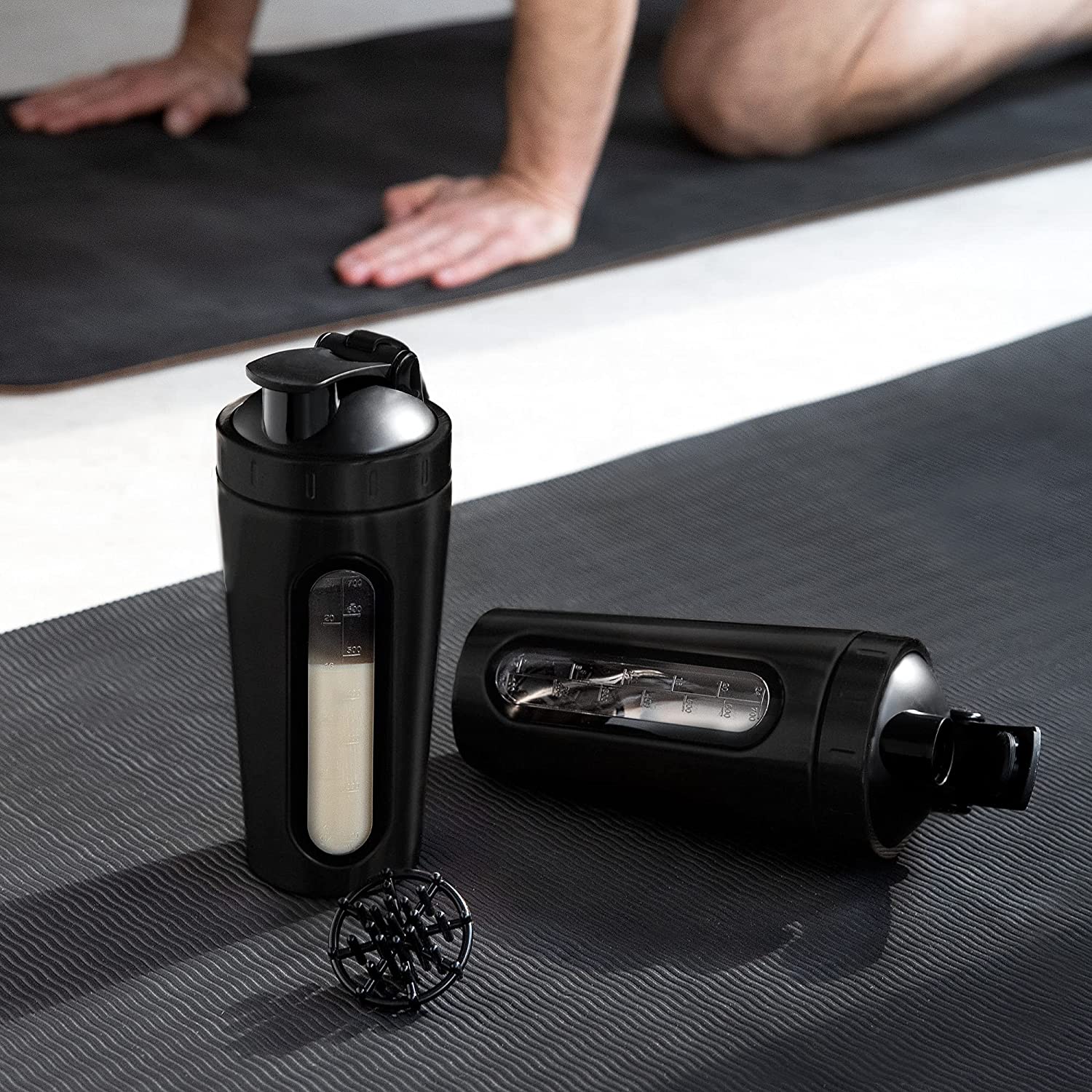 Navaris Σέικερ / Μπουκάλι από Ανοξείδωτο Ατσάλι - BPA FREE - 750mL - Black - 52703.2.01