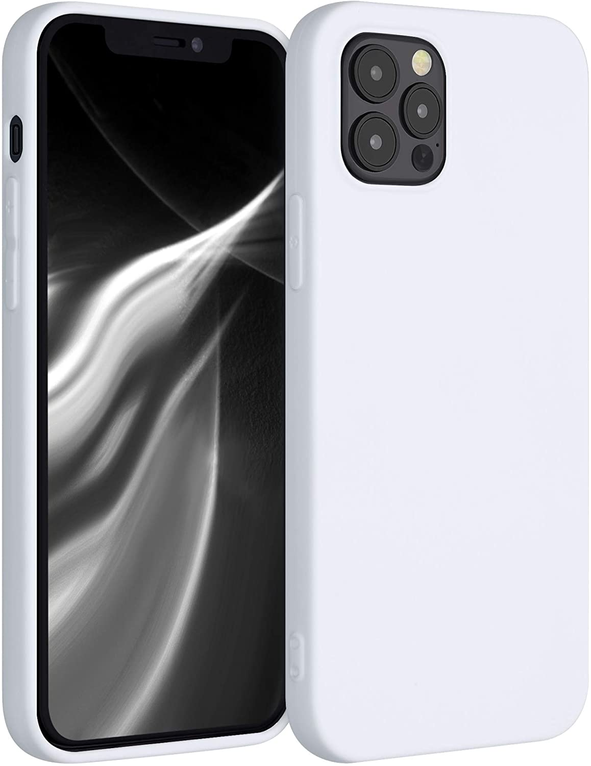 KW iPhone 12 / iPhone 12 Pro Θήκη Σιλικόνης TPU - White Matte - 53938.48