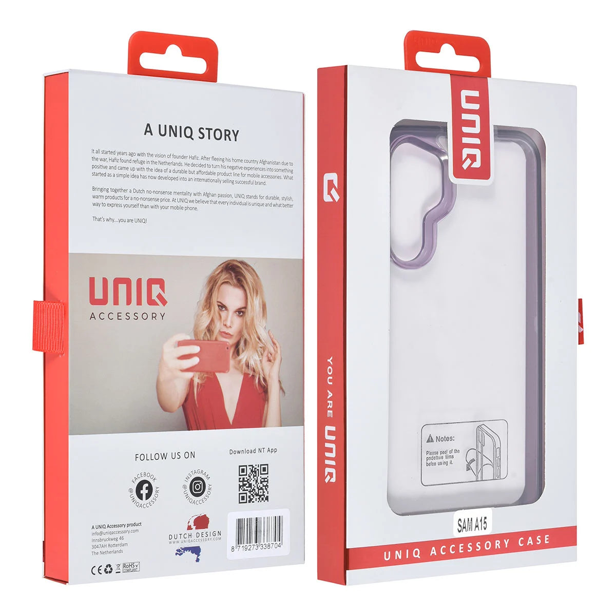 Tuniq Samsung Galaxy A15 4G / A15 5G - Σκληρή Θήκη με Πλαίσιο Σιλικόνης - Μοβ / Διάφανο