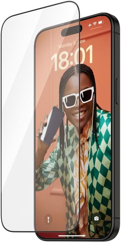 PanzerGlass iPhone 15 Pro Max Refresh Ultra-Wide Fit Easy Aligner Full Screen Αντιχαρακτικό Γυαλί Οθόνης - Black