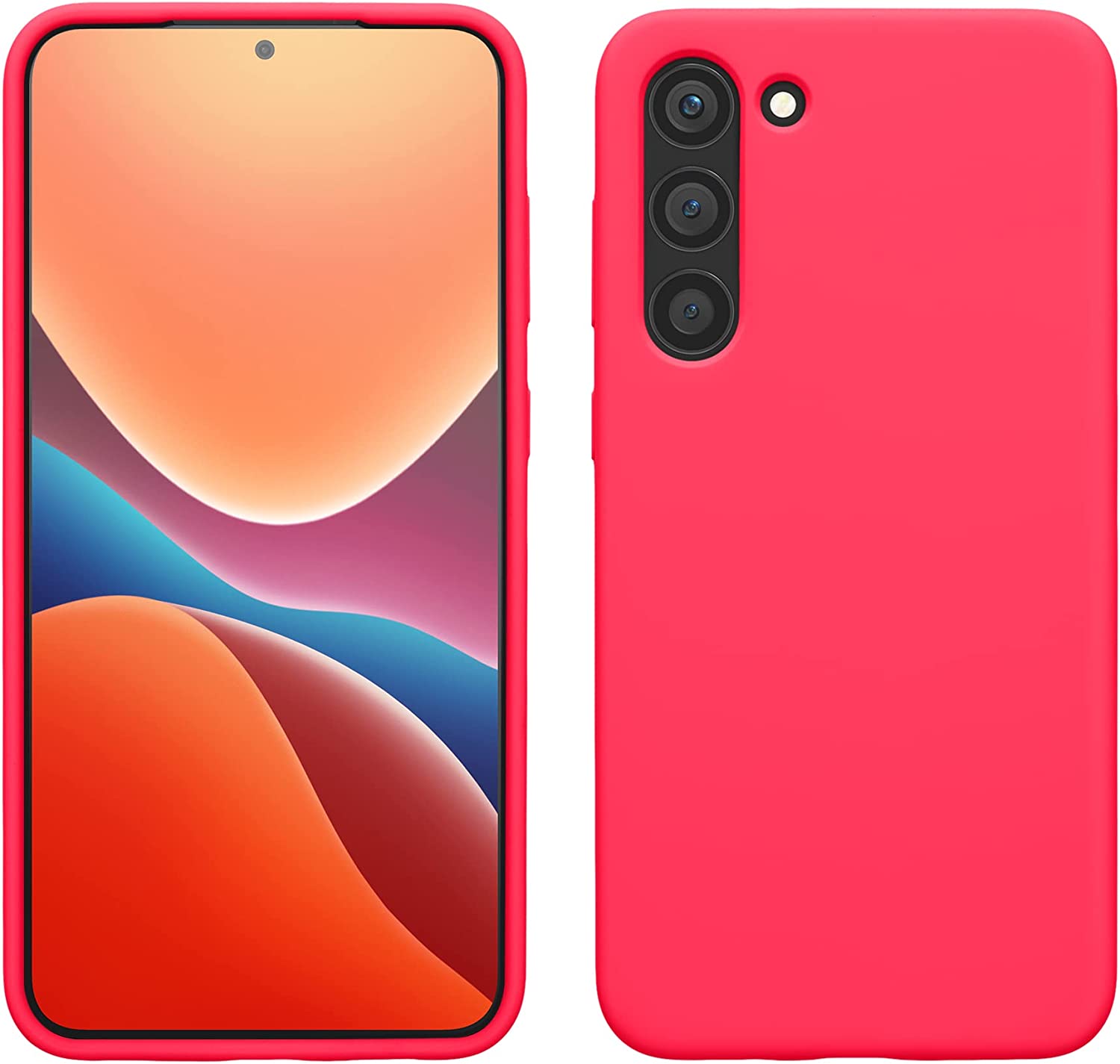 KW Samsung Galaxy S23 Plus Θήκη Σιλικόνης Rubberized TPU - Neon Pink - 60274.77