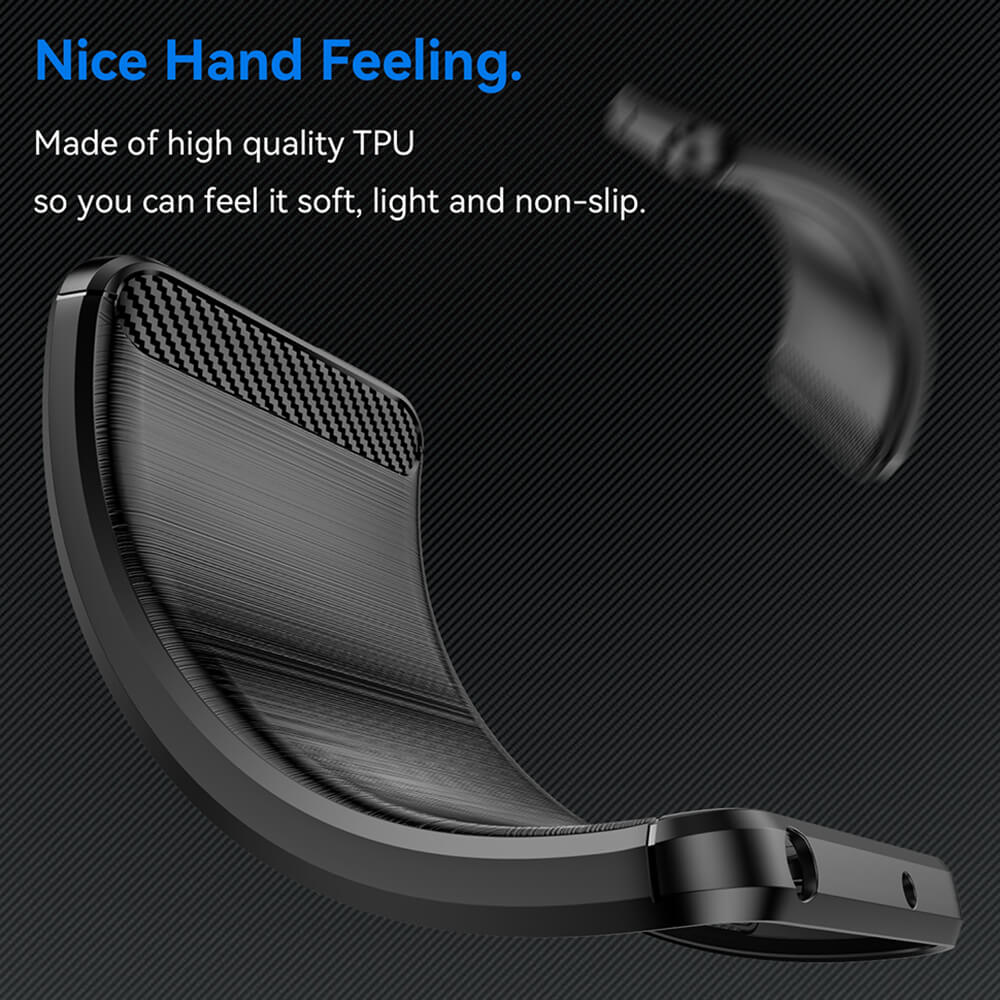 Techsuit Samsung Galaxy S25 Edge Carbon Silicone Θήκη Σιλικόνης TPU - Black