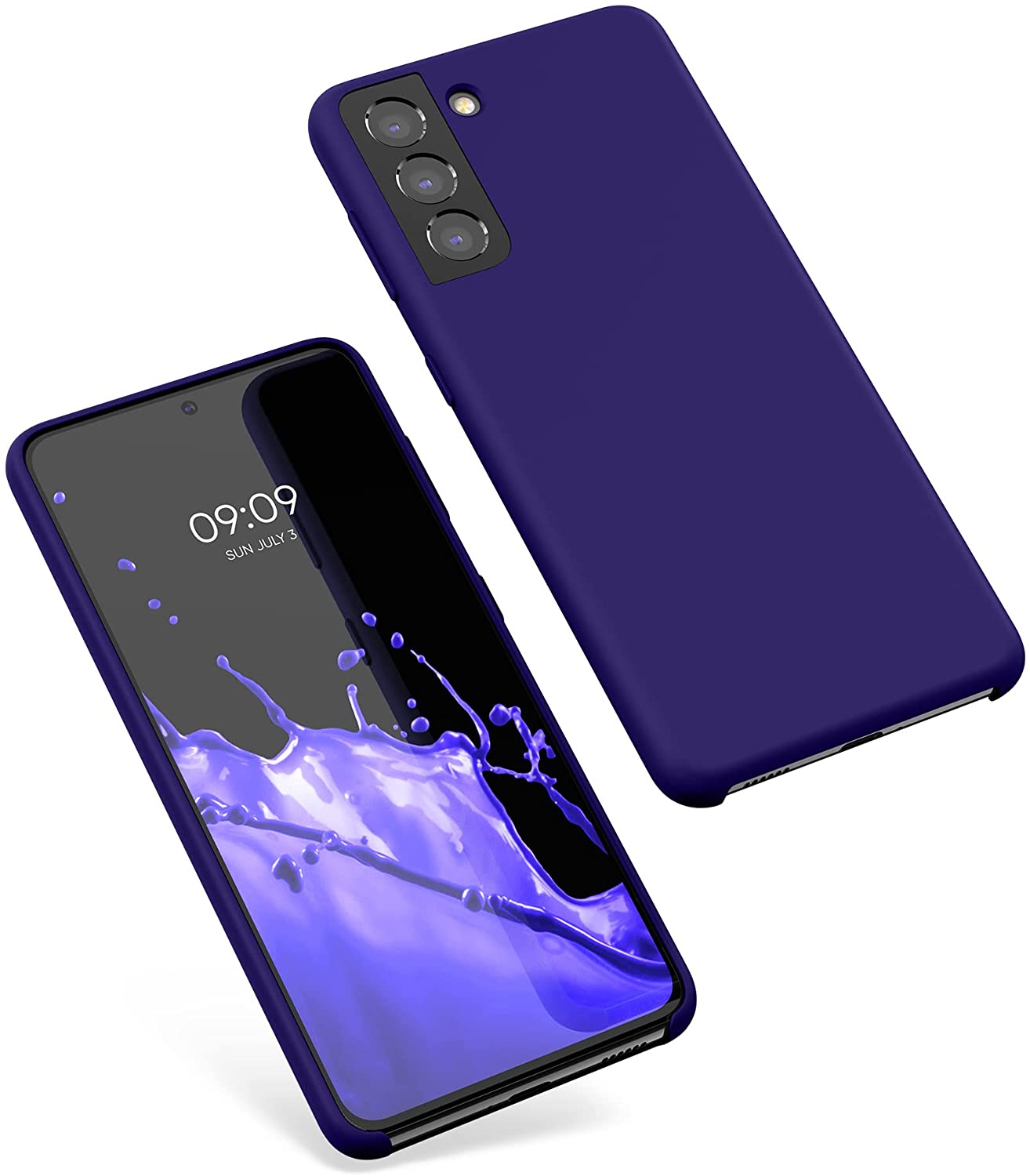 KW Samsung Galaxy S21 Θήκη Σιλικόνης Rubber TPU - Velvet Blue - 54056.226