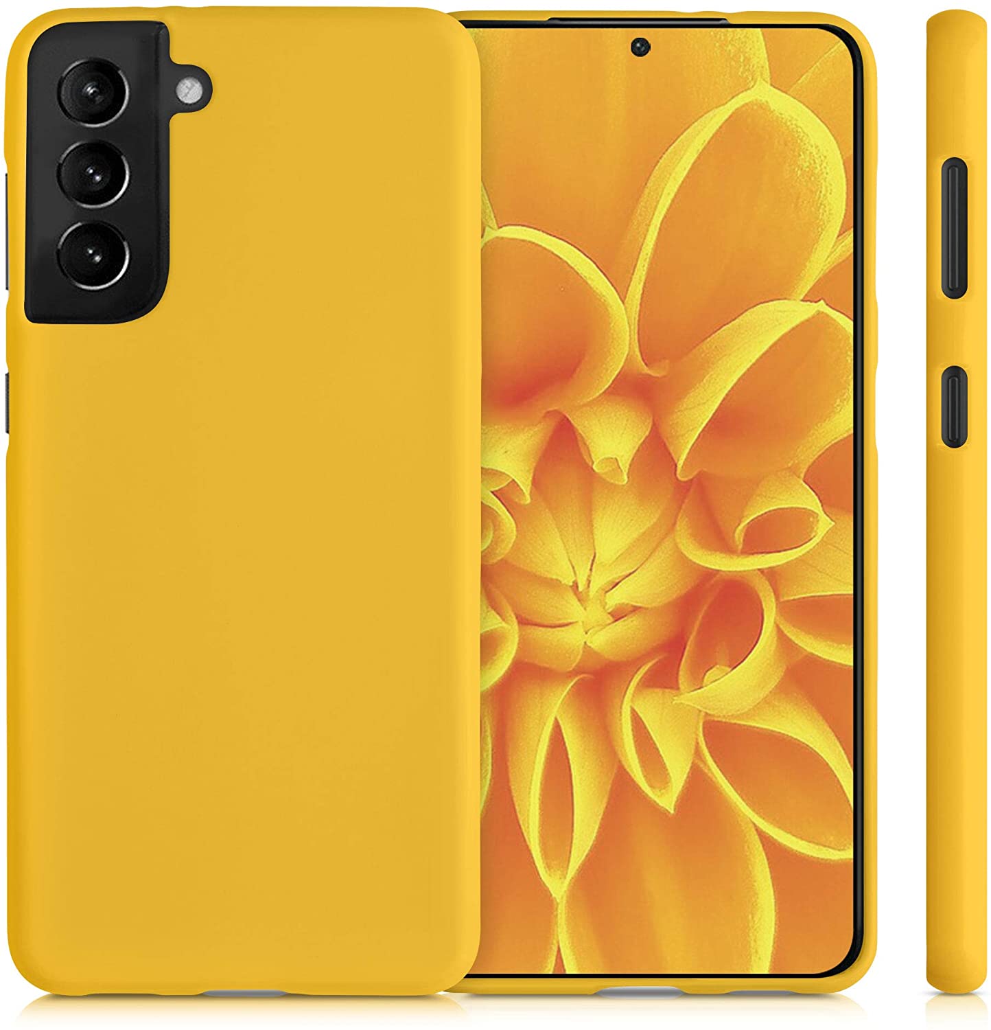 KW Samsung Galaxy S21 Θήκη Σιλικόνης TPU - Honey Yellow - 54055.143
