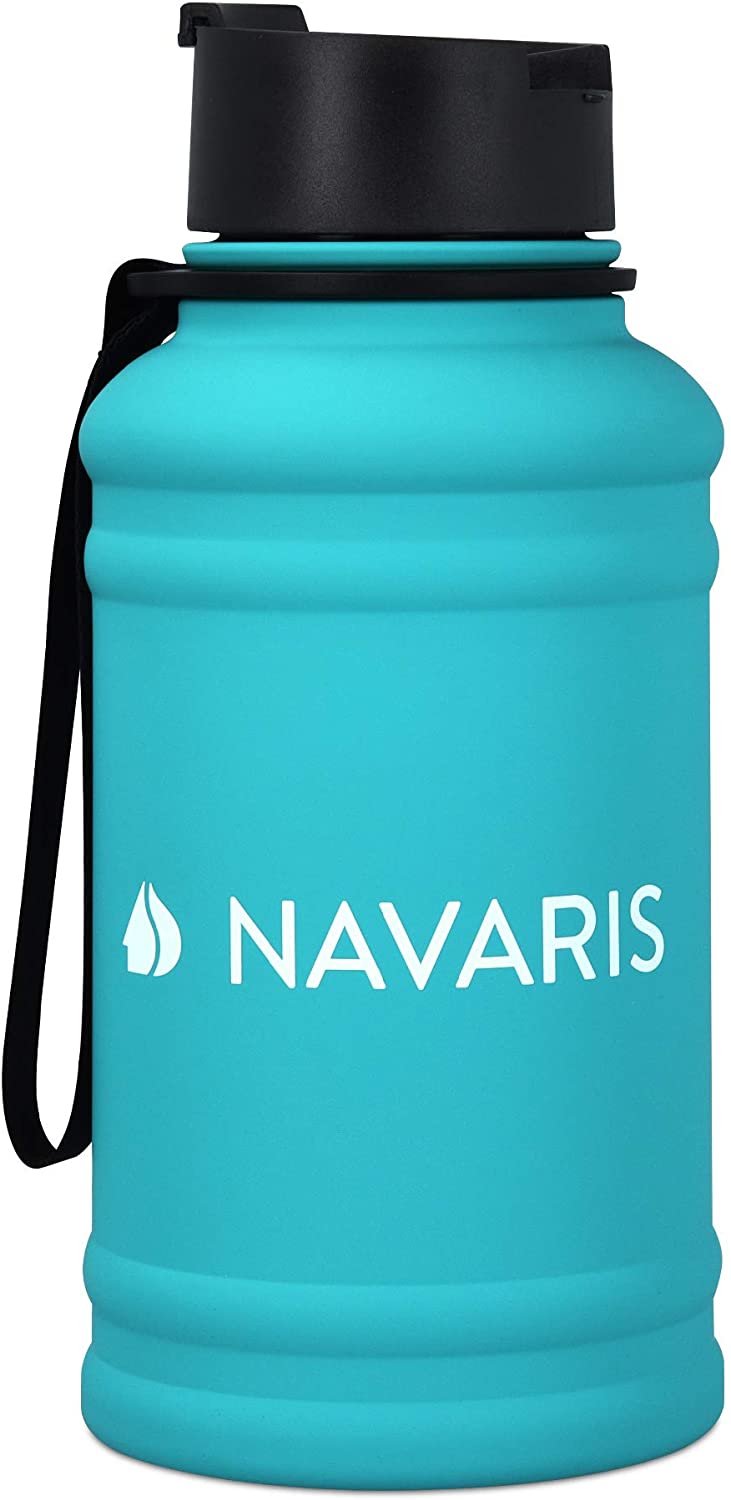 Navaris Μπουκάλι Νερού από Ανοξείδωτο Ατσάλι - BPA Free - 1.3 L - Turquoise - 52873.37
