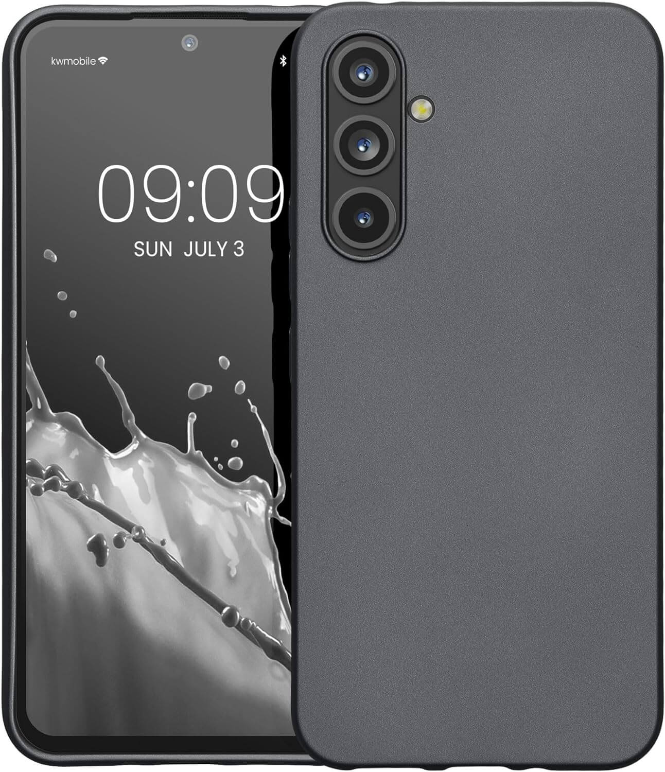 KW Samsung Galaxy A54 5G Θήκη Σιλικόνης TPU - Metallic Grey - 60797.232