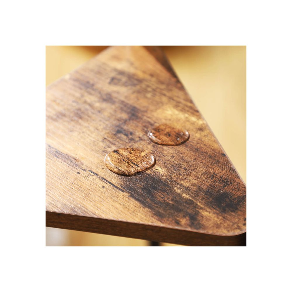 Vasagle Επιδαπέδια Μεταλλική Κρεμάστρα με 2 Ξύλινα Ράφια - 179 cm - Vintage Brown / Black - RCR16BX