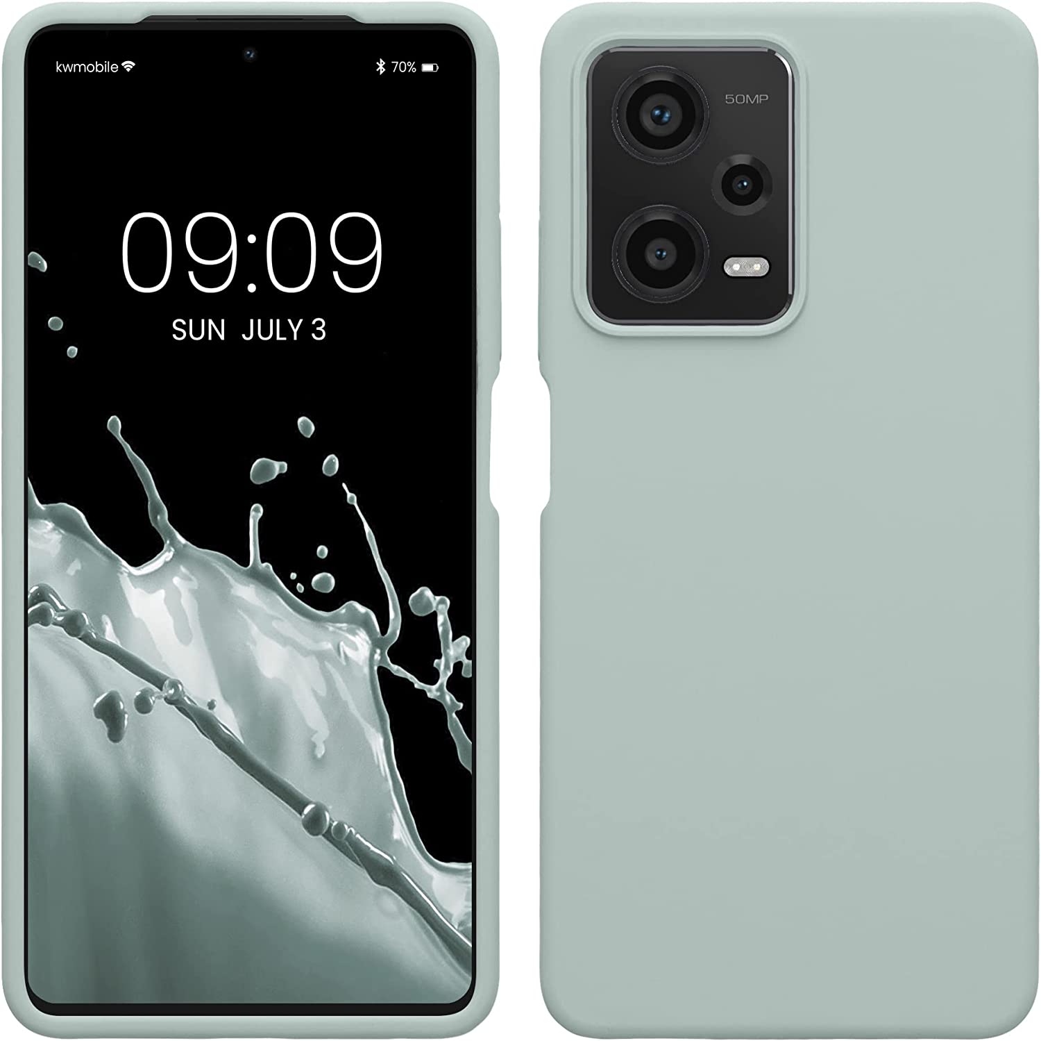 KW Xiaomi Redmi Note 12 Pro Θήκη Σιλικόνης Rubberized TPU - Cool Mint - 60690.200