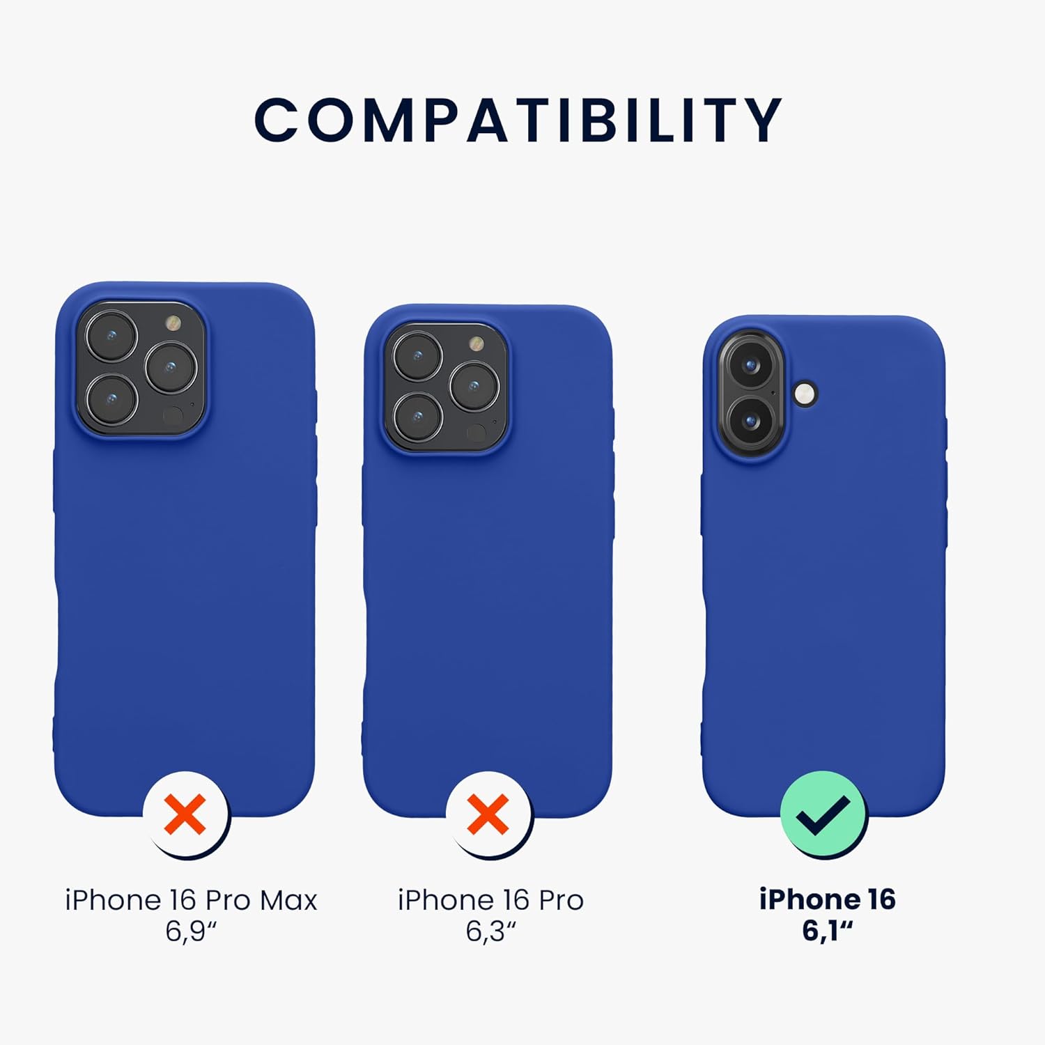KW iPhone 16 Λεπτή Θήκη Σιλικόνης TPU - Baltic Blue