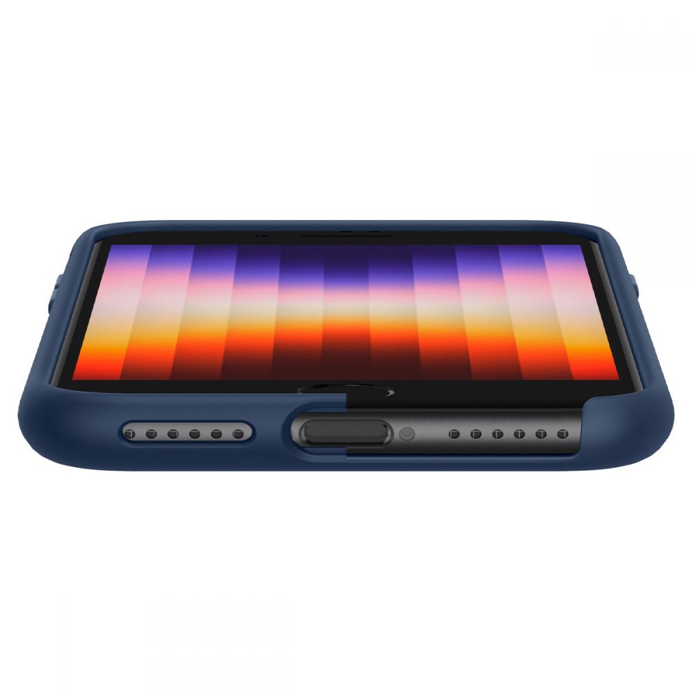 Spigen iPhone SE 2022 / SE 2020 / 7 / 8 Silicone Fit Θήκη Σιλικόνης - Navy Blue