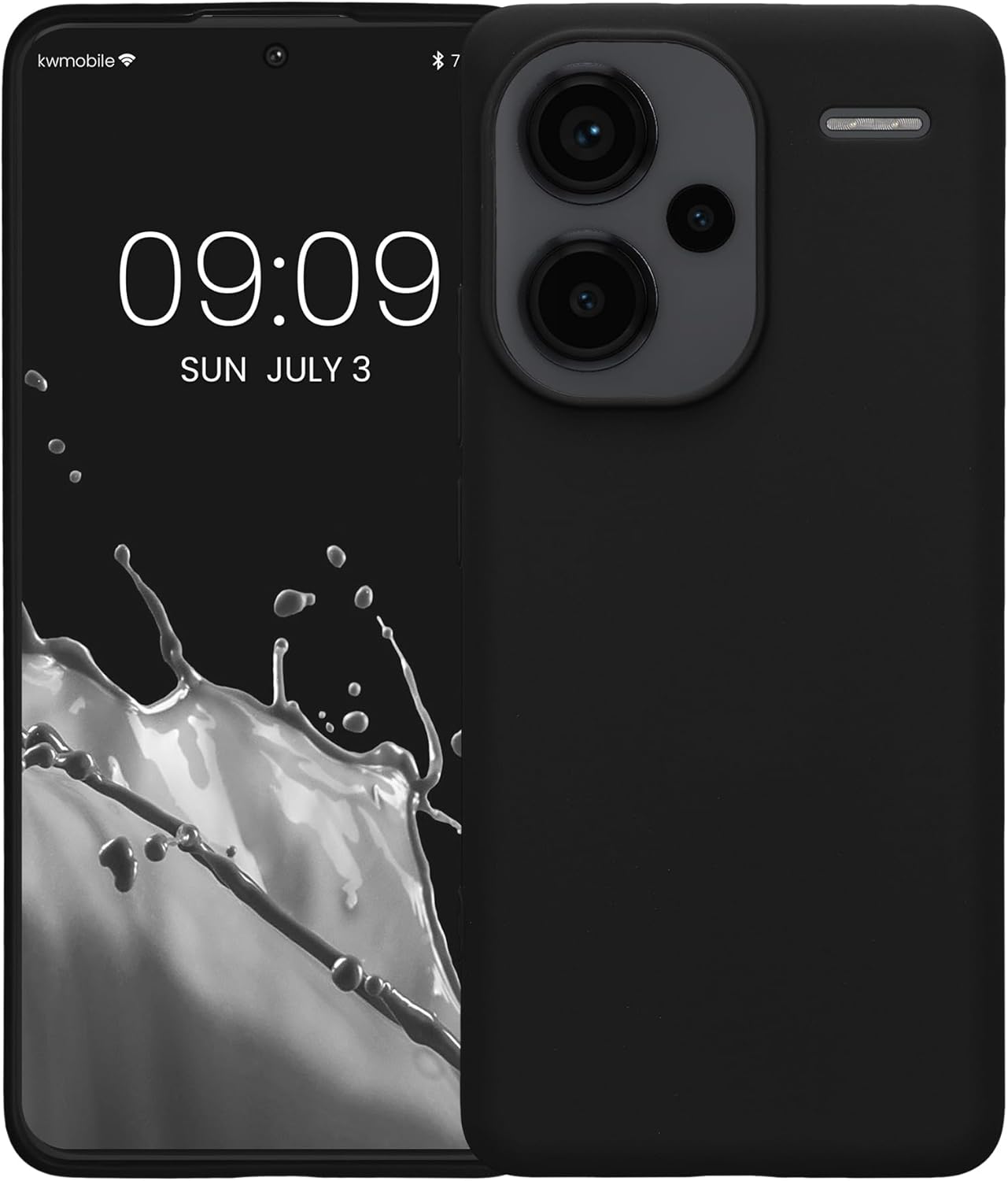 KW Xiaomi Redmi Note 13 Pro+ 5G Λεπτή Θήκη Σιλικόνης TPU - Matte Black