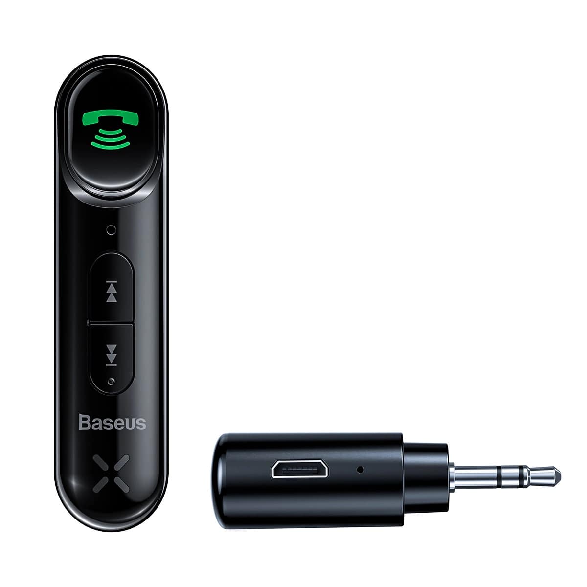 Baseus Type 7 AUX Wireless Receiver Overseas Edition Bluetooth 5.0 για Αναπαραγωγή Μουσικής / Κλήσεις στο Αυτοκίνητο - Black - BSBA-02