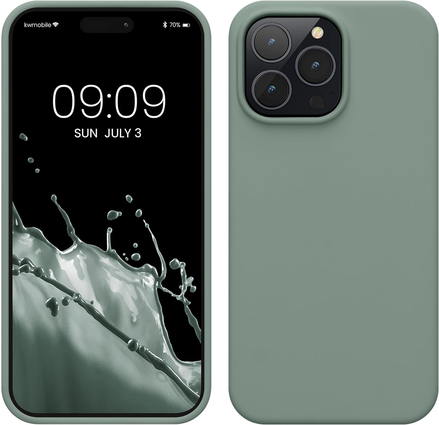 KW iPhone 14 Pro Max Θήκη Σιλικόνης Rubberized TPU - Rainwashed Green