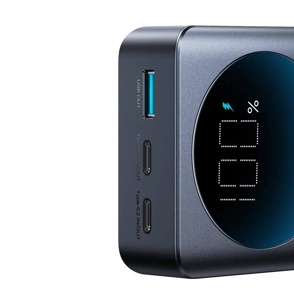 Joyroom JR-PBF04 PowerBank 20000mAH 65W με 2 θύρες Type-C και μια Θύρα USB - Black