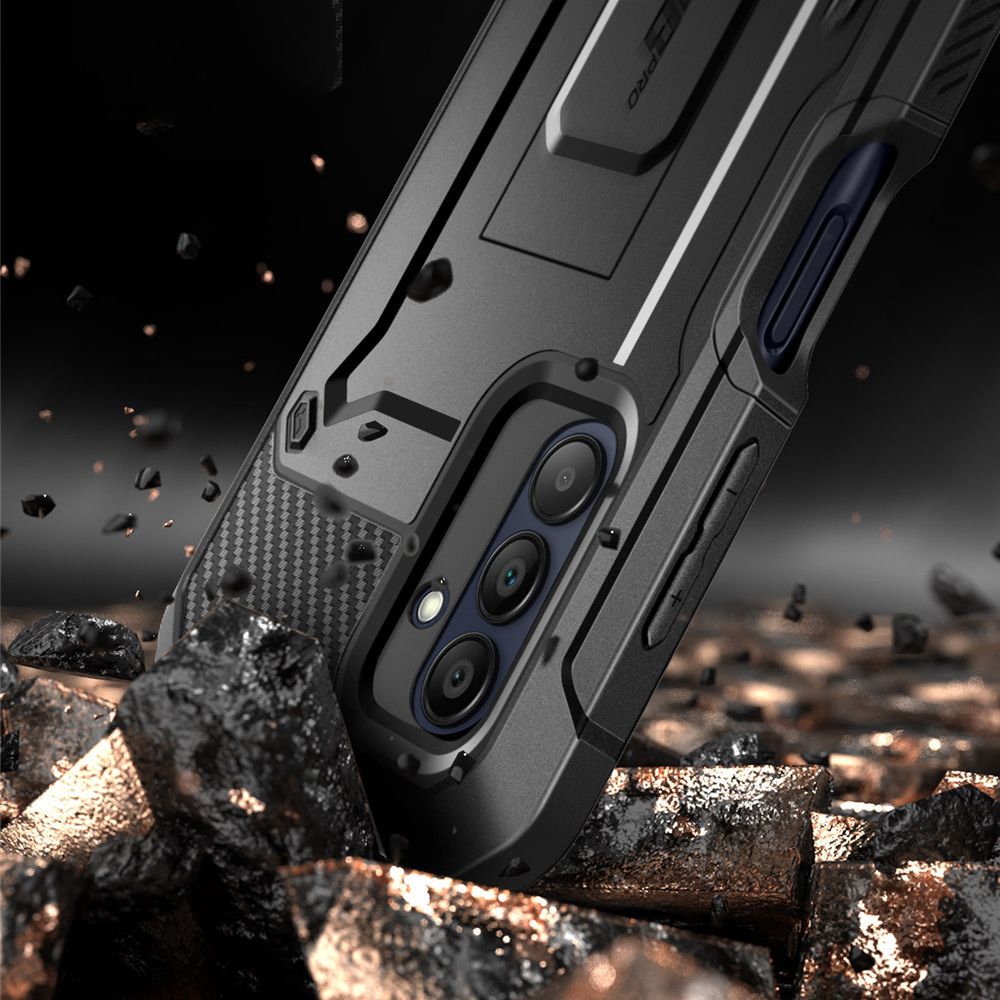 Supcase Samsung Galaxy A16 4G / A16 5G Unicorn Beetle Pro Σκληρή Θήκη με Προστασία Οθόνης και Stand - Black