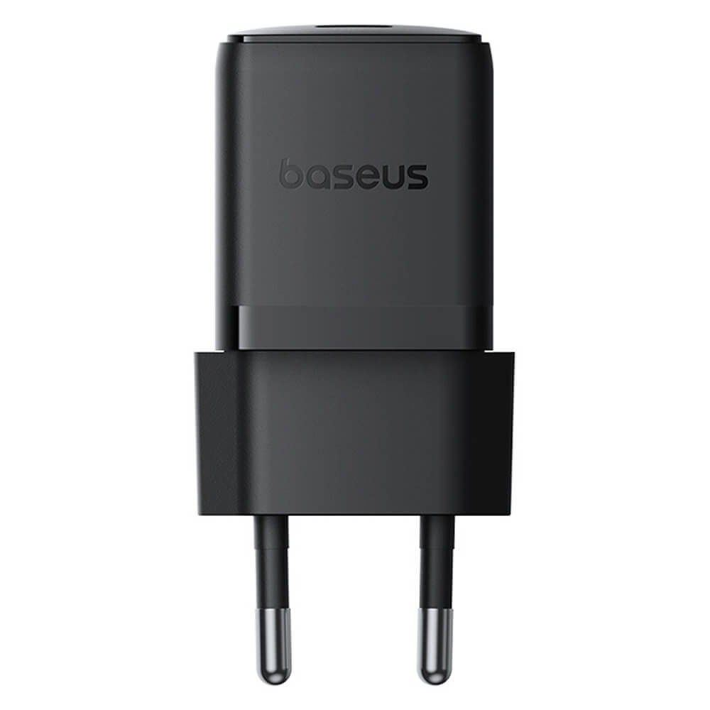 Baseus Palm Οικιακός Φορτιστής Γρήγορης Φόρτισης 30W με 1 Θύρα Type-C και Καλώδιο Type-C to Type-C - Cluster Black