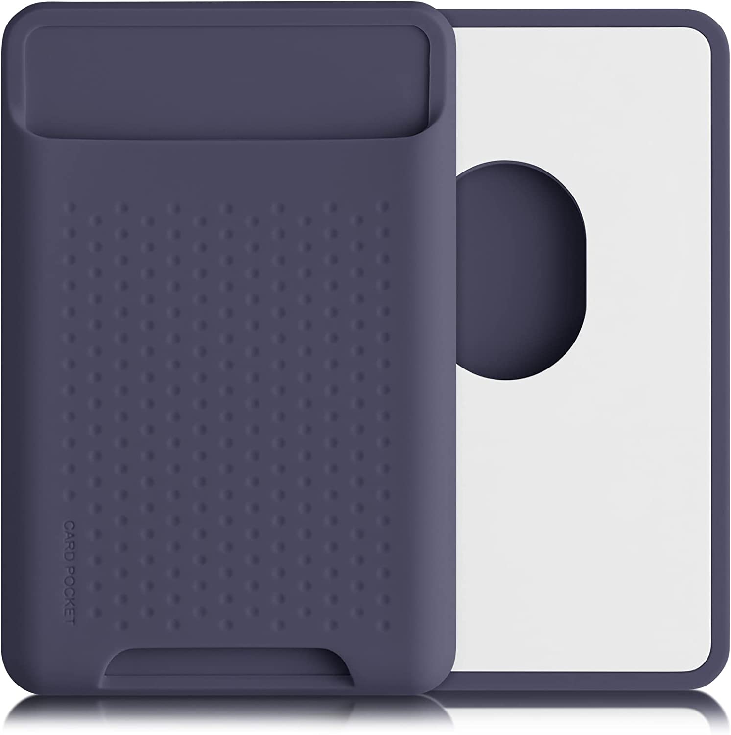 KW iPhone Μαγνητική Θήκη από Σιλικόνη για Πιστωτικές Κάρτες - Dark Blue - 58790.17