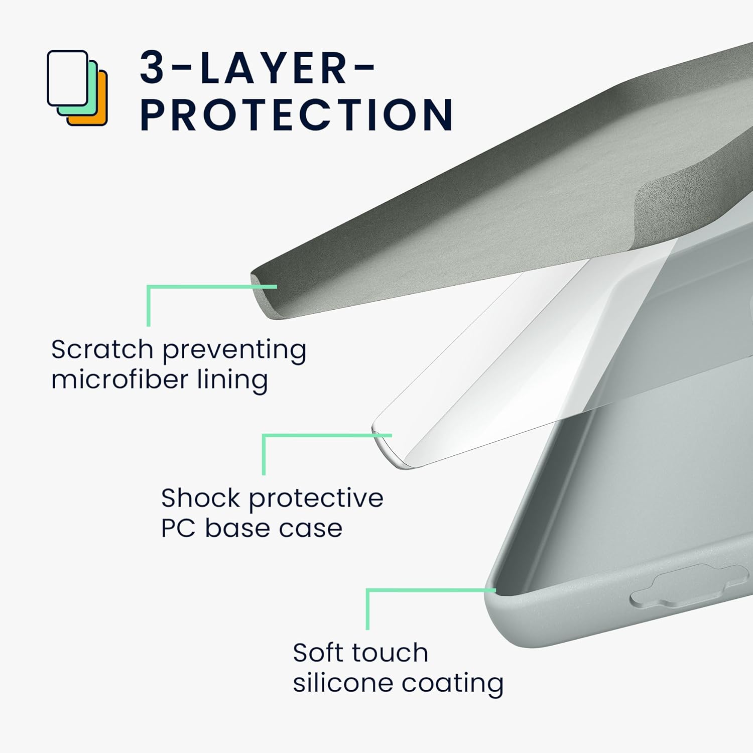 KW Samsung Galaxy S24+ Θήκη Σιλικόνης Rubberized TPU - Cool Mint