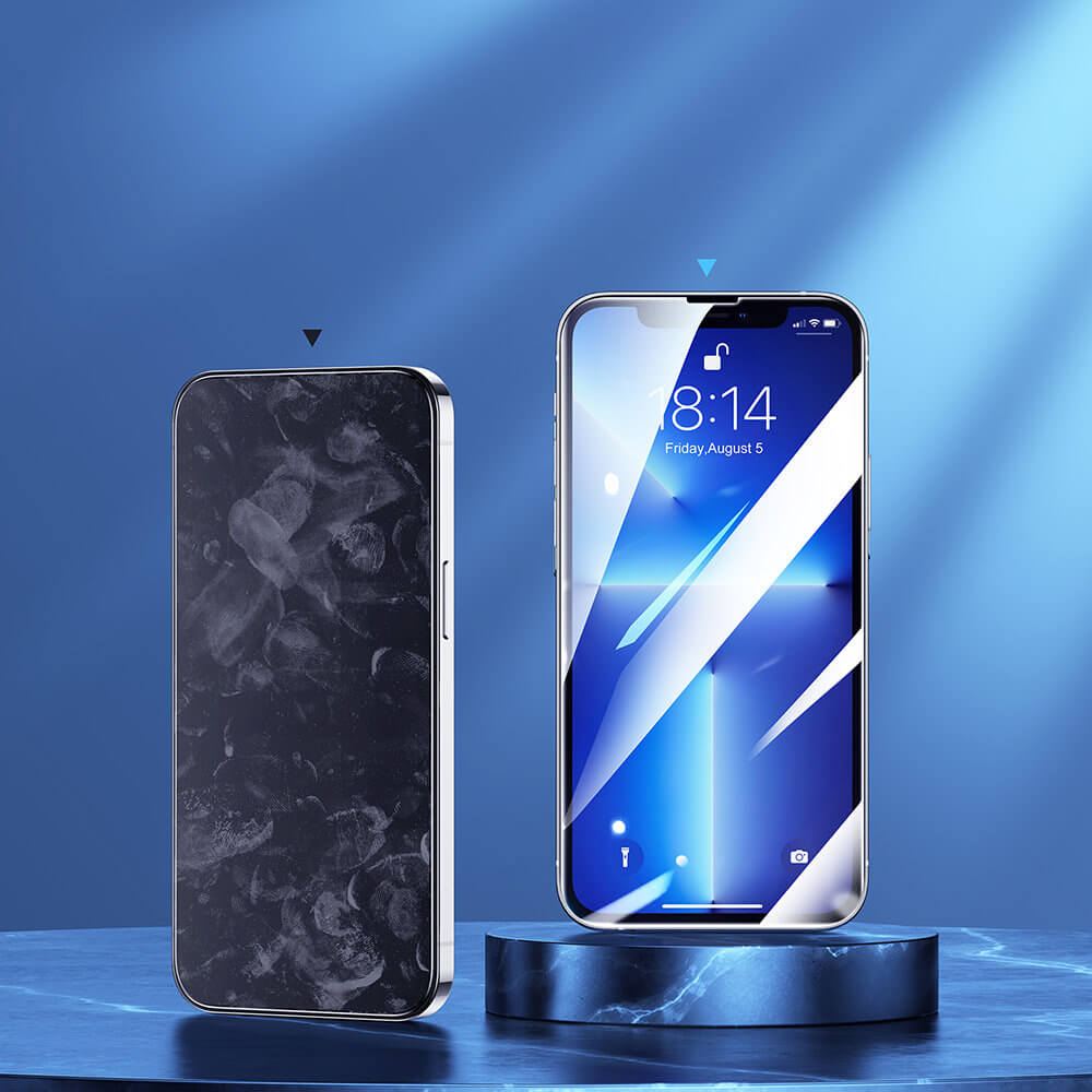 Joyroom iPhone 14 Pro Max Knight Series 2.5D 9H Full Screen Tempered Glass Σετ με 5 Αντιχαρακτικά Γυαλιά Οθόνης - Clear - JR-DH08