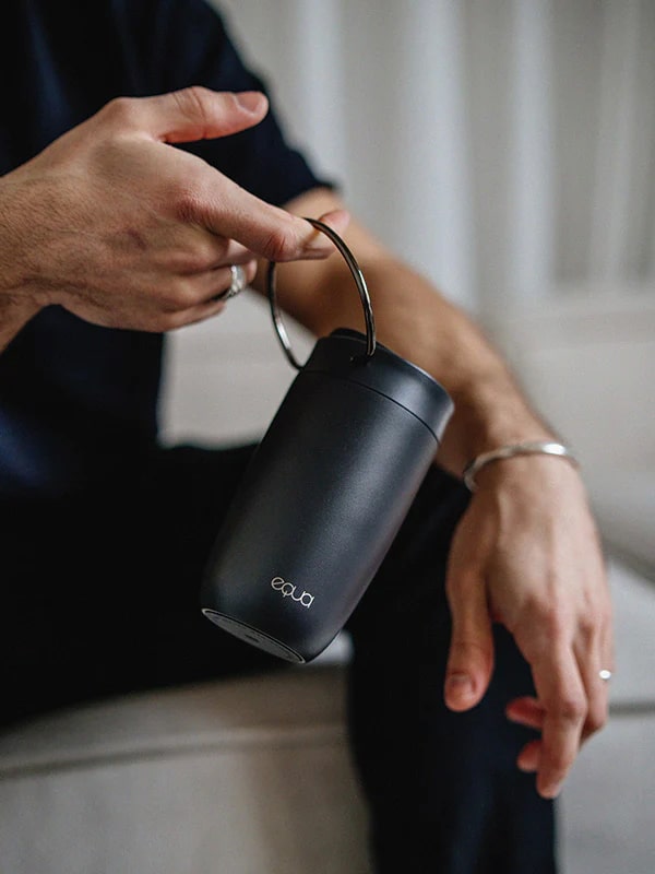 Equa Cup - Κούπα Θερμός από Ανοξείδωτο Ατσάλι - 300ml - Black