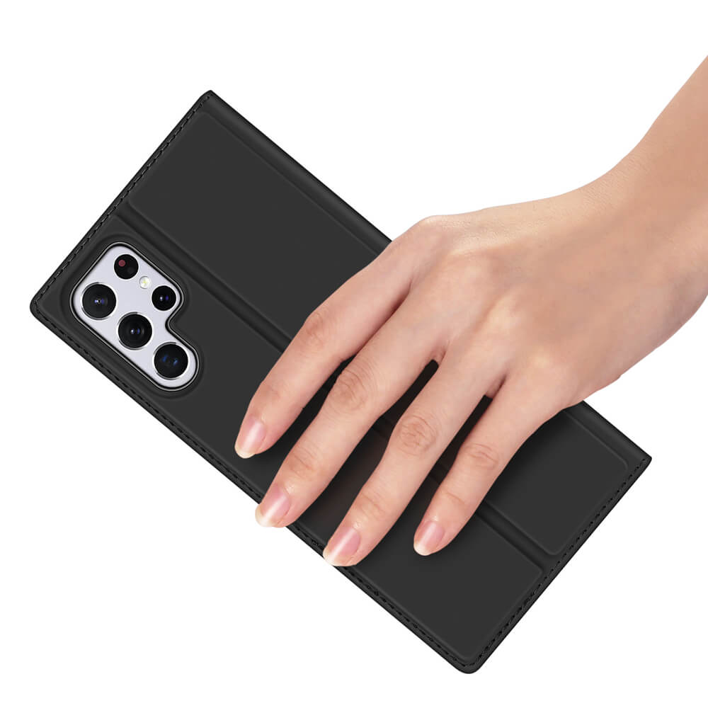Dux Ducis Samsung Galaxy S22 Ultra Flip Stand Case Θήκη Βιβλίο - Black