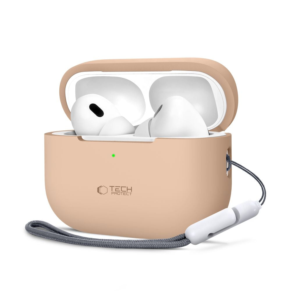 Tech-Protect AirPods Pro 1 / 2 Θήκη Σιλικόνης - Silicone - Caffe Latte
