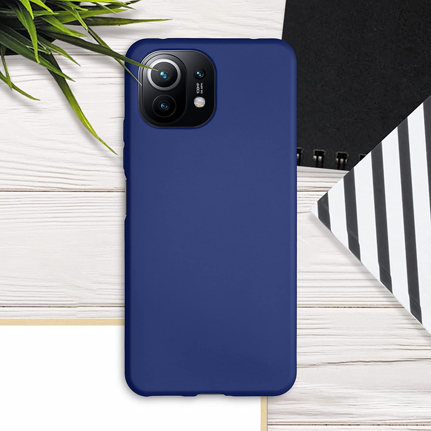 KW Xiaomi Mi 11 Lite / Mi 11 Lite 5G Θήκη Σιλικόνης TPU - Metallic Blue - 54727.64