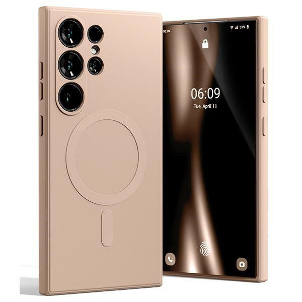 Mercury Samsung Galaxy S24 Ultra Semi-Silicone Magsafe Θήκη Σιλικόνης TPU - Pink Sand