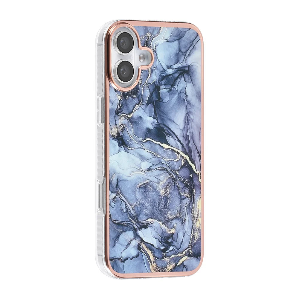 Tuniq iPhone 16 Plus Silicone Θήκη Σιλικόνης - Marble / Grey