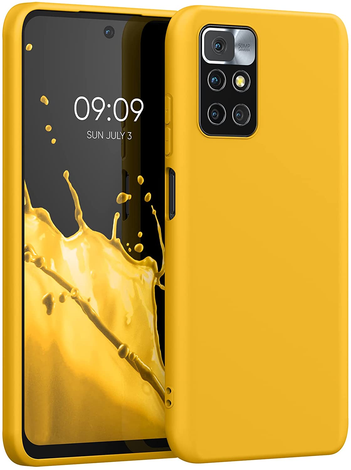 KW Xiaomi Redmi 10 Θήκη Σιλικόνης TPU - Honey Yellow - 56147.143