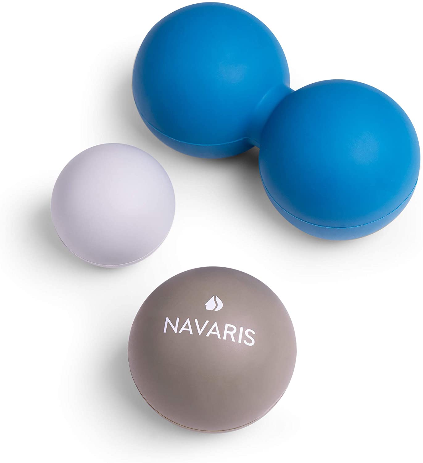 Navaris Σετ με 3 Μπάλες Μασάζ για πριν ή μετά την Άθληση - Grey / Blue / White - 52926.22.04