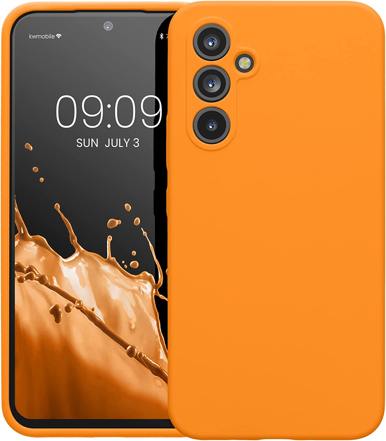 KW Samsung Galaxy A54 5G Θήκη Σιλικόνης Rubberized TPU - Fruity Orange - 60795.150
