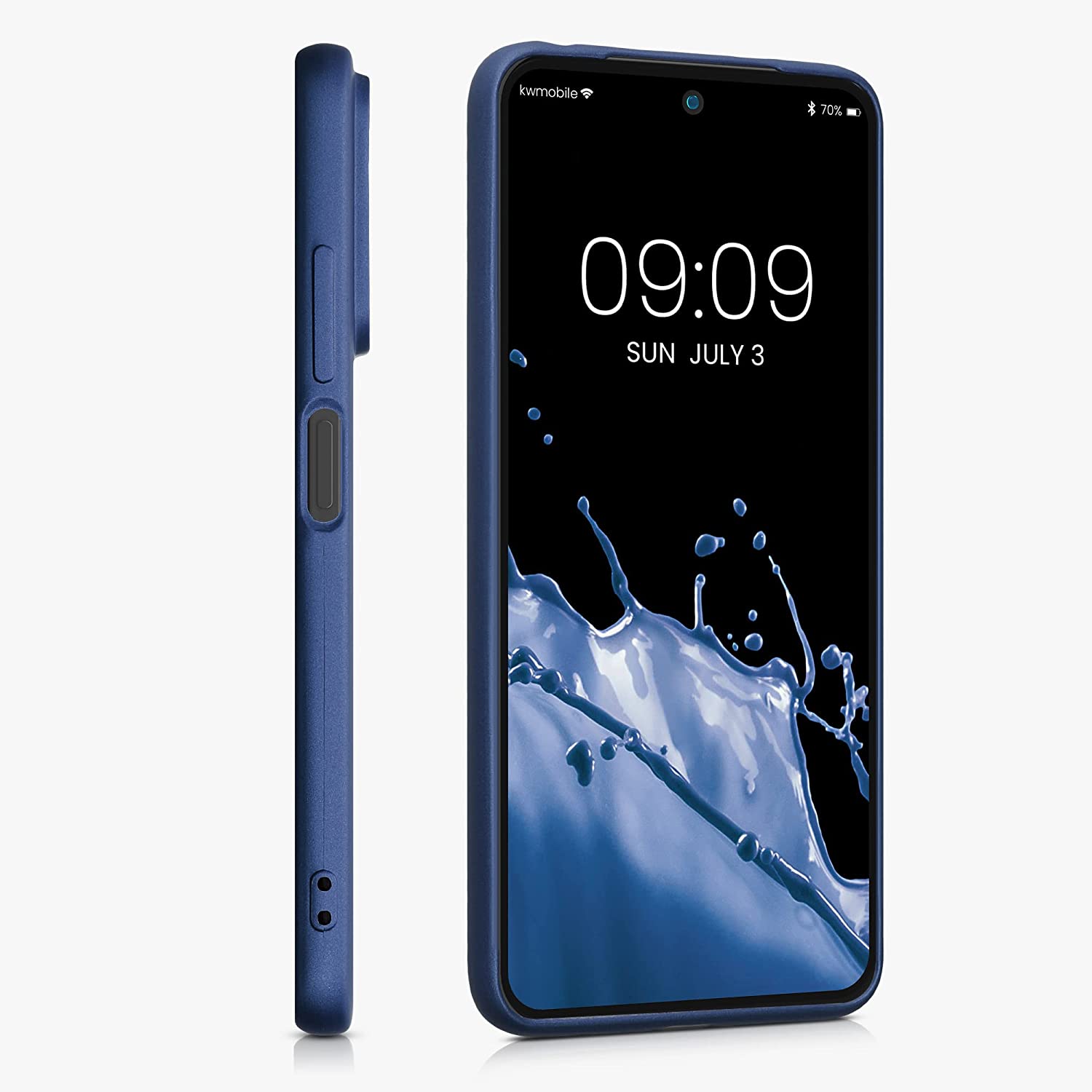 KW Xiaomi Redmi Note 11 / Redmi Note 11S Θήκη Σιλικόνης TPU - Metallic Blue - 58651.64