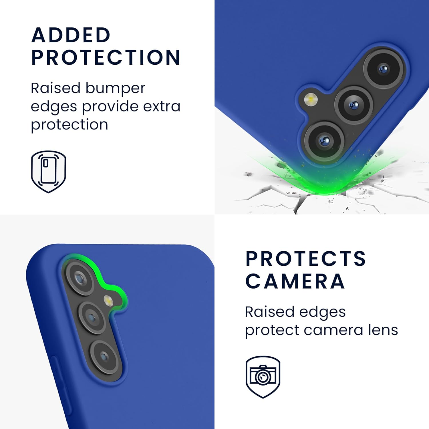 KW Samsung Galaxy A54 5G Θήκη Σιλικόνης TPU - Baltic Blue