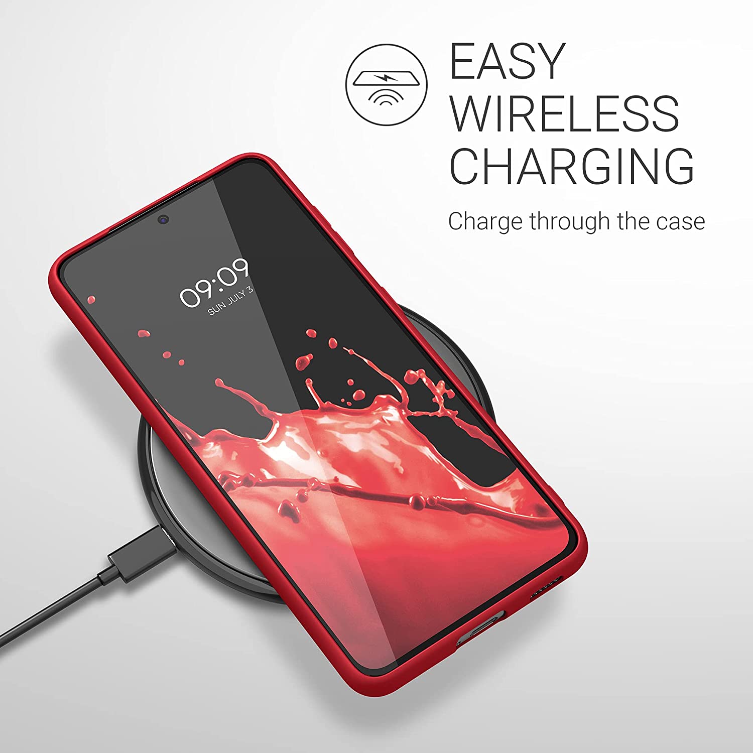 KW Samsung Galaxy S21 Θήκη Σιλικόνης TPU - Rococco Red - 54055.208