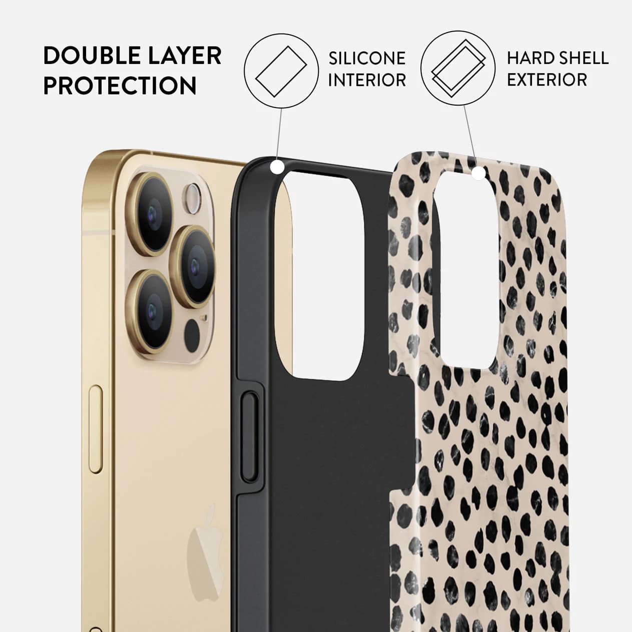 Burga iPhone 13 Pro Max Fashion Tough Σκληρή Θήκη - Almond Latte